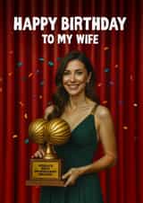 Funny Birthday Card - For Wife - World’s Most Magnificent Melons created by Woody's Design