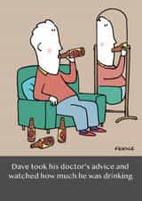 Funny Birthday Card - For Him - Every Dave for Himself created by Great British Card Company