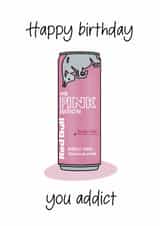 Fun Birthday Card - Redbull - The Pink Edition created by Kave Media