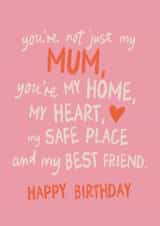 Heartfelt Birthday Card - For Mum - Not Just My Mum created by Sweetlove Press