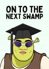 Funny Graduation Card - Shrek - Next Swamp created by Sundiva Designs