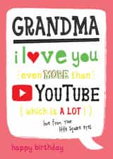 Funny Birthday Card - For Grandma - YouTube created by la la la Designs