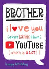 Funny Birthday Card - For Brother - YouTube created by  la la la     Designs