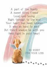 Heartfelt Sympathy Card - Pet Loss - Golden Labrador created by Giddy Kipper