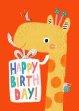 Cute Birthday Card - Giraffe created by Stripey Paper