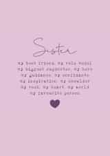 Classic Birthday Card - For Sister - Favourite Person created by Cake For Breakfast