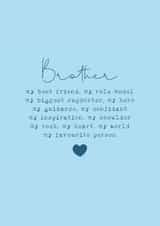 Classic Birthday Card - For Brother - Favourite Person created by Cake For Breakfast