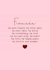 Classic Birthday Card - For Fiancée - Forever And Always created by Cake For Breakfast