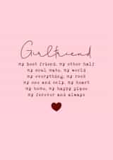 Classic Birthday Card - For Girlfriend - Forever And Always created by Cake For Breakfast