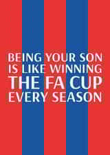 Crystal Palace Father's Day Card - Winning The FA Cup created by Pottsy Prints