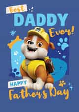 Best Daddy Ever Paw Patrol Father’s Day Card – Featuring Rubble! created by Danilo