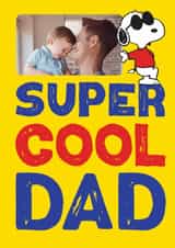 Personalised Father's Day Photo Card created by Danilo - Personalised Snoopy Father’s Day Photo Card – For a Super Cool Dad!