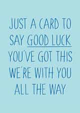Good Luck Card - GCSE's - Exams Card For Him created by Stuck Shop Gifts