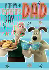 Wallace & Gromit Father’s Day Card – Brew & Biscuits for Dad! created by Danilo