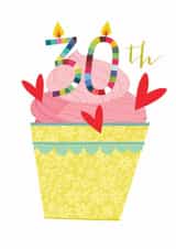 Classic Birthday Card - 30th - Cupcake created by Kali Stileman