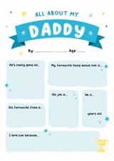 Cute Father's Day Card - For Daddy - Personalisation created by Kreate Paper Co.