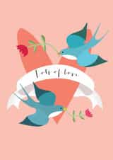 Classic Anniversary Card - Swallows created by Kali Stileman