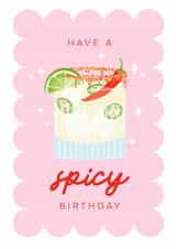 Arty Birthday Card - Cocktail - Spicy Margs created by Dolly’s Doodles