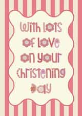 Classic Christening Card - For Her created by Choo Choo 