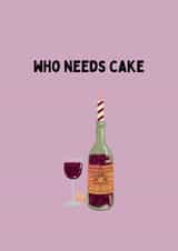 Funny birthday card wine created by Katielakin