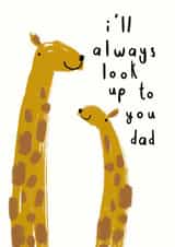 Cute Birthday Card - For Dad - Giraffes created by Chloe Turner