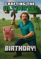 Fun Birthday Card - Minecraft created by ShortRound888