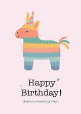 Cute Birthday Card - Piñata - Have A Smashing Day created by AcuteDesign