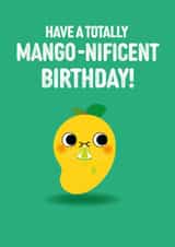 Cute Birthday Card - Mango - Pun created by Pango Productions