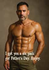 Funny Father's Day - Six Pack created by Tainted Genie