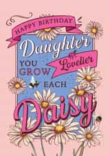 Pretty Birthday Card - Lovely Daughter - Daisies created by Angie Spurgeon
