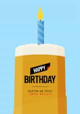 Funny Birthday Card - Carling - For Him created by Pink Peach Cards