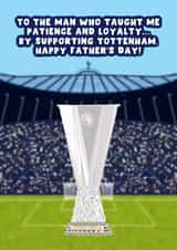 Tottenham Father's Day Card - Europa League Winners - Spurs created by Pink Peach Cards