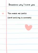 Cute Anniversary Card - Love Note - Sunnah created by The Mosque Sketcher