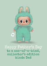 Funny Father's Day Card - Labubu - Collectors Edition created by Running with Scissors