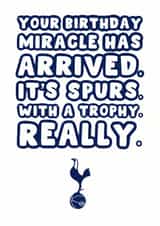 Spurs Birthday Card - Tottenham - Europa League - Miracle created by Pink Peach Cards