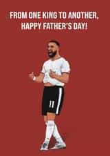 Liverpool Father's Day Card - Mo Salah - From One King To Another created by PrintByRob