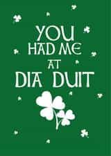 Classic Anniversary Card - Irish - Gaelic created by Harley Moon Designs