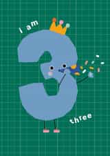 Cute Birthday Card - 3rd - Party created by Ellie Hyde