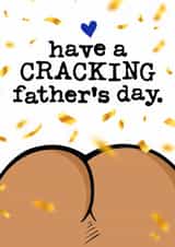 Cheeky Father's Day Card - Have A Cracking Father's Day - Bum created by Mrs Best Paper Co.