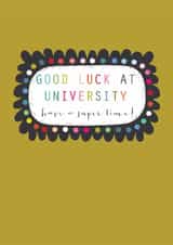 Classic Good Luck Card - University created by Kali Stileman