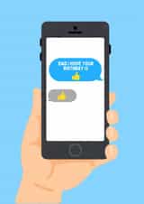 Happy birthday dad text card created by Katielakin