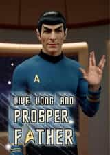 Funny Father's Day Card - For dad - Star Trek created by Shower Thoughts