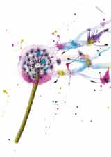 Good luck - for friend - arty - botanical created by Carrie Lyall Printmaker