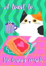 A Toast Cat Card created by The Paper Tail