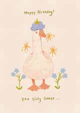 Cute Birthday Card - Silly Goose created by Jude Amelia Draws