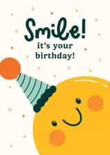 Cute Birthday Card - Smiley Face created by Abbie Imagine