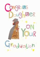 Classic Graduation Card - For Daughter - Congrats created by Anya Higginson
