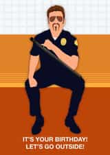 Funny Birthday Card - George Michael created by Paul Jones