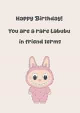 Cute Labubu birthday card for friend created by Chlobo Collections