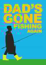 Retro Birthday Card - For Dad - Fishing created by Jon Downer